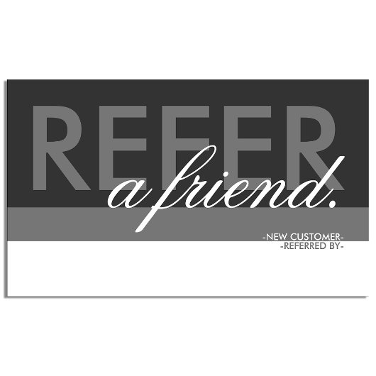 Overlay voor een vriend doorverwijzen aanbevelingskaartje