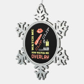 Overlay voor nagelkunstenaar bekijken tin sneeuwvlok ornament (Rechts)