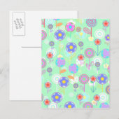Overlayer Flowers Briefkaart (Voorkant / Achterkant)