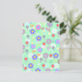 Overlayer Flowers Briefkaart (Staand voorkant)