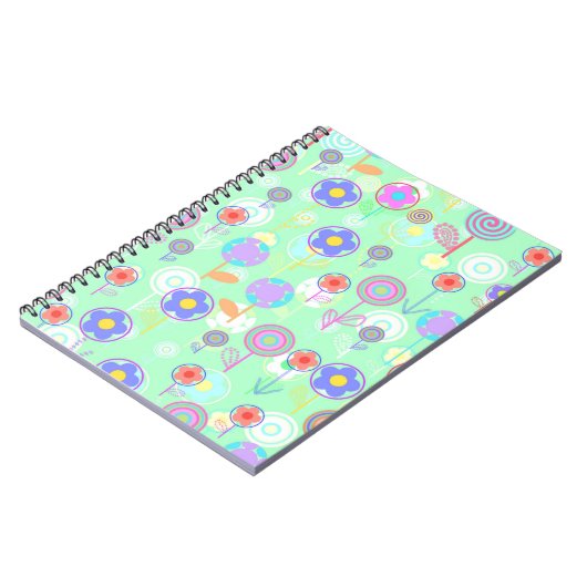 Overlayer Flowers Notitieboek (Linkerzijde)