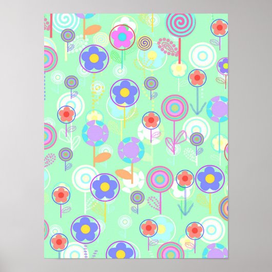 Overlayer Flowers Poster (Voorkant)