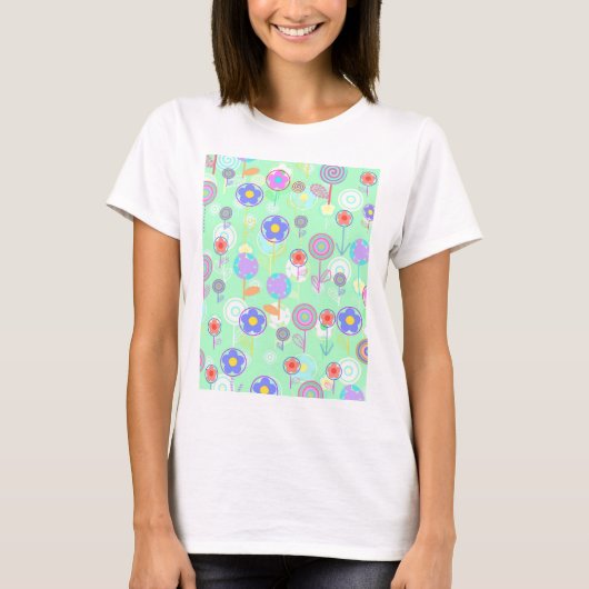 Overlayer Flowers T-shirt (Voorkant)