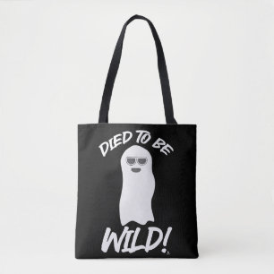 Overleden als Wild Funny Ghost Spirit Toon Tote Bag