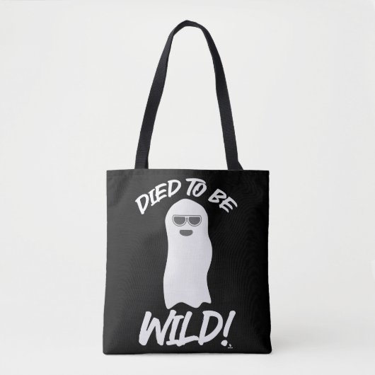 Overleden als Wild Funny Ghost Spirit Toon Tote Bag (Voorkant)
