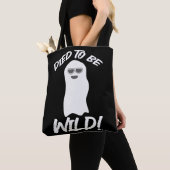 Overleden als Wild Funny Ghost Spirit Toon Tote Bag (Dichtbij)