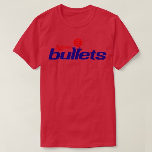 Overleden Baltimore Bullets Basketbal T-shirt (Design voorkant)