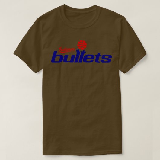Overleden Baltimore Bullets Basketbal T-shirt (Design voorkant)