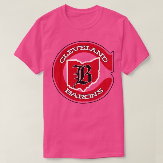 Overleden Barons NHL Hockey 1977 T-shirt (Design voorkant)