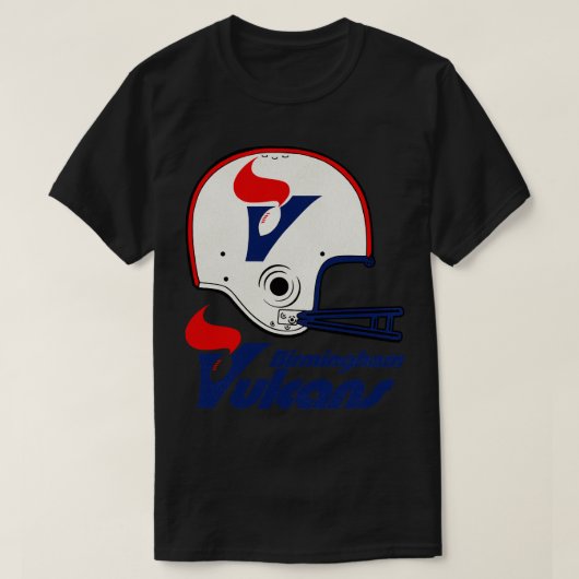 Overleden Birmingham Vulcans Team Helmet TShirt (Design voorkant)
