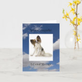 Overleden hond in het liefhebbende geheugen van he kaart (Gele Bloem)