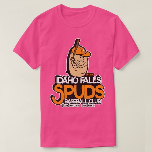 Overleden Idaho Herfsten Spuds Honkbalteam T-shirt (Design voorkant)