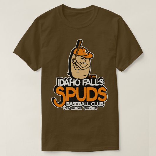 Overleden Idaho Herfsten Spuds Honkbalteam T-shirt (Design voorkant)