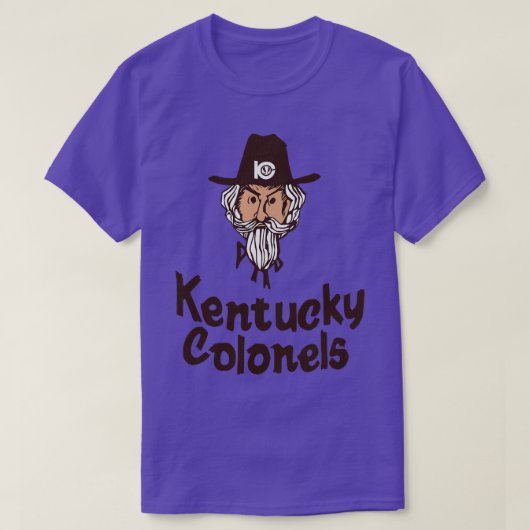 Overleden Kentucky Colonels ABA Basketbal T T-shirt (Design voorkant)