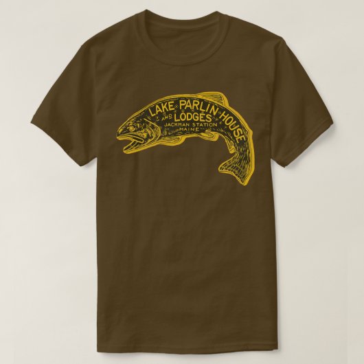 Overleden Lake Parlin Jackman Station Maine Bagage T-shirt (Design voorkant)