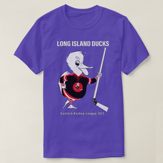 Overleden Long Island Ducks EHL Hockey 1972 T-shirt (Design voorkant)