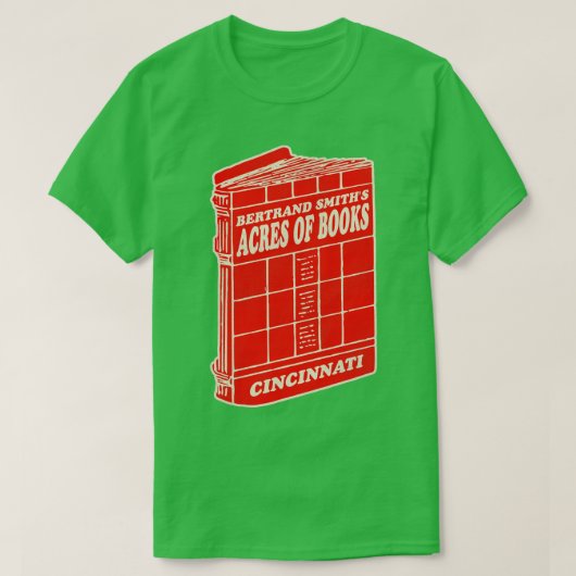 Overleden merk Smiths Acres of Books Cincinnati T-shirt (Design voorkant)