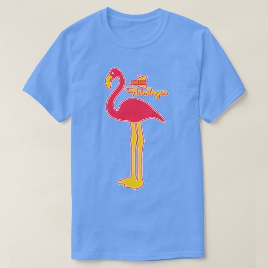Overleden Miami Beach Flamingos Baseball Team T-shirt (Design voorkant)