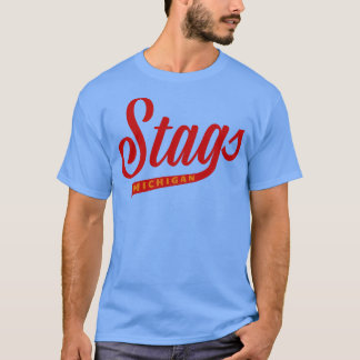 Overleden Michigan Stags WHA Hockey 1974 T-shirt