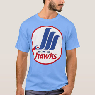 Overleden Moncton Hawks Hockey 1987 T-shirt