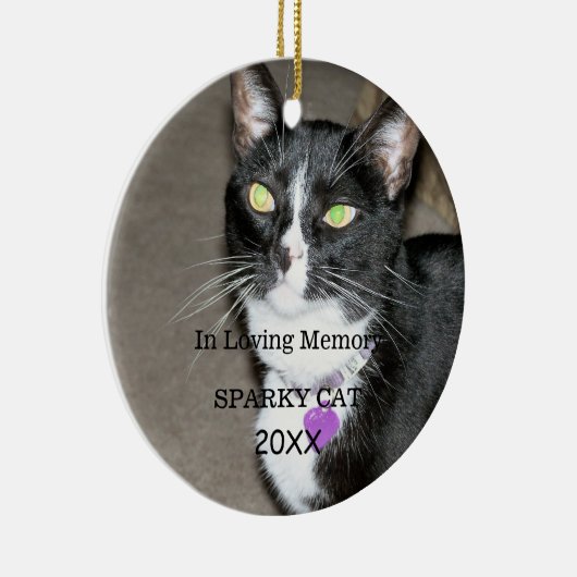 Overleden Pet Memorial Keramisch Ornament (Rechts)