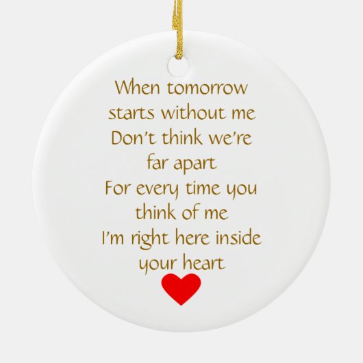 Overleden Pet Memorial Keramisch Ornament (Achterkant)