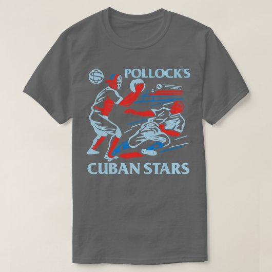 Overleden pollocks Cubaanse sterren honkbalteam T-shirt (Design voorkant)