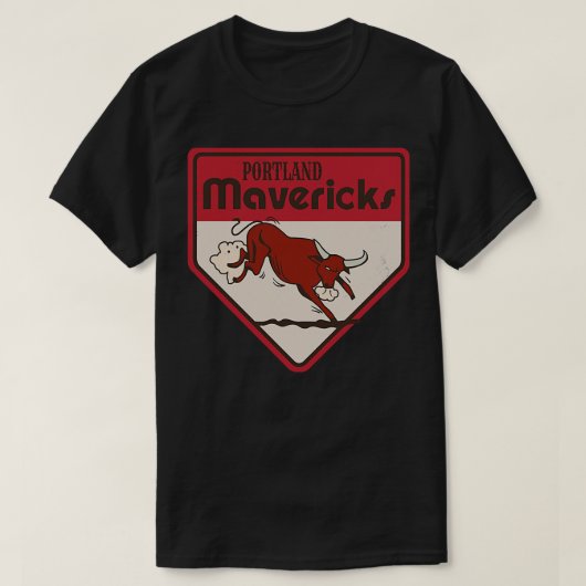 Overleden Portland Mavericks Baseball TS shirt (Design voorkant)