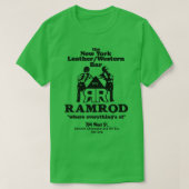 Overleden RAMROD 70s Gay Nachtclub NYC T-shirt (Design voorkant)