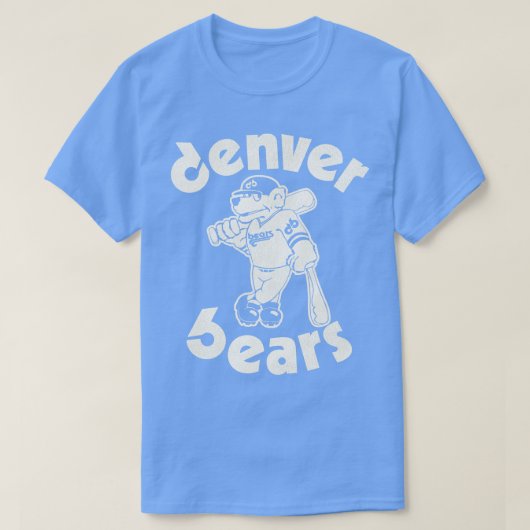 Overleden Retro 80s Denver Beren Baseball Team T-shirt (Design voorkant)