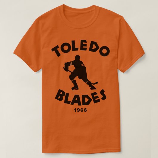 Overleden Toledo Blades IHL Hockey 1966 T-shirt (Design voorkant)