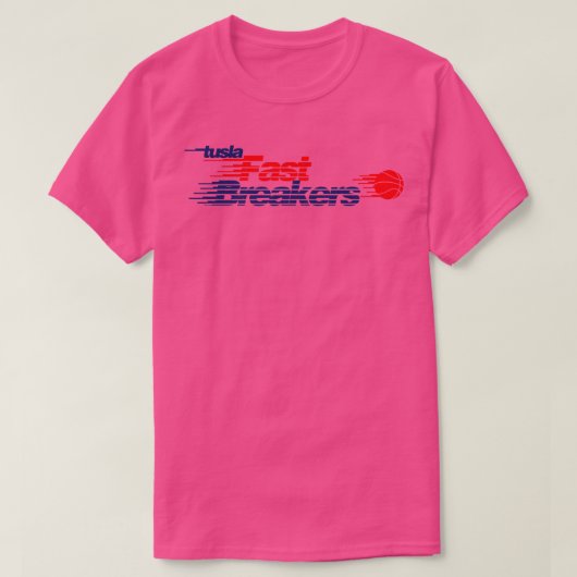 Overleden Tulsa Fast Breakers basketbalteam T-shirt (Design voorkant)