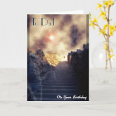 Overleden vader/vader verjaardag kaart (Gele Bloem)