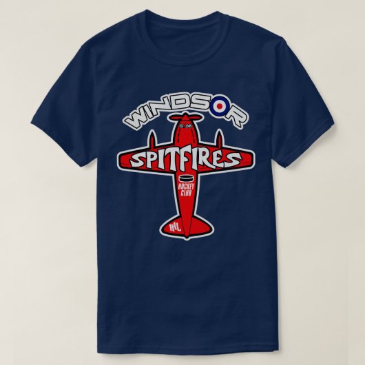 Overleden Windsor Spitfires Hockey Team T-shirt (Design voorkant)