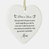 overleed mijn moeder in de hemel keramisch ornament (Rechts)