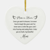 overleed mijn moeder in de hemel keramisch ornament (Voorkant)