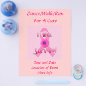 Overleef Borstkanker Flyer (Enkel)