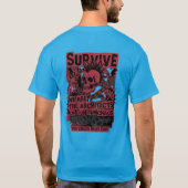 Overleef De Chaos Punk Schedel T-Shirt – Sta Op (Achterkant)
