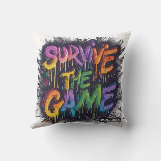 Overleef het spel kussen (Achterkant)