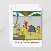 Overleef Kerstmis! Feestdagenkaart (Voorkant / Achterkant)
