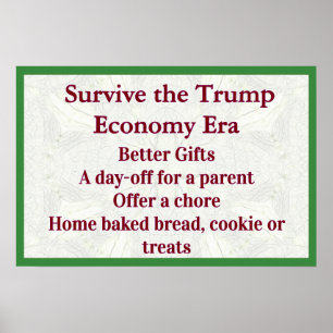 Overleef Trump Economie Beter Cadeaus Poster