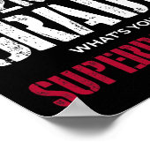 Overleefde 100 dagen van 2e graad Superpower Poster (Hoek)