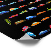 Overleefde 100 dagen van school drop off lijnen -  poster (Hoek)