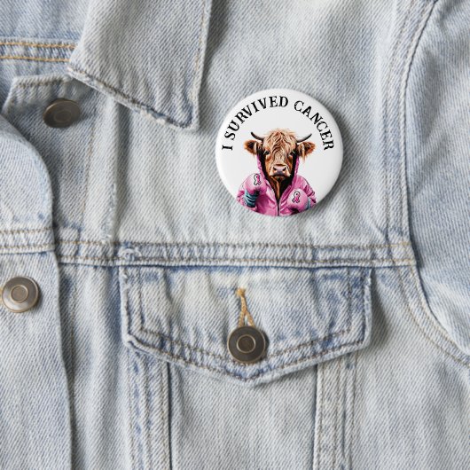 Overleefde borstkanker ronde button 5,7 cm (In situ)