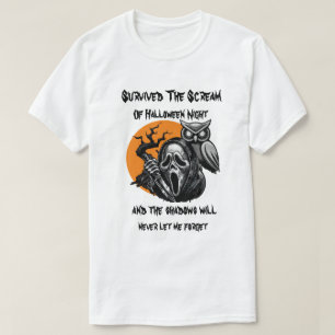 Overleefde de schreeuw van Halloween T-shirt