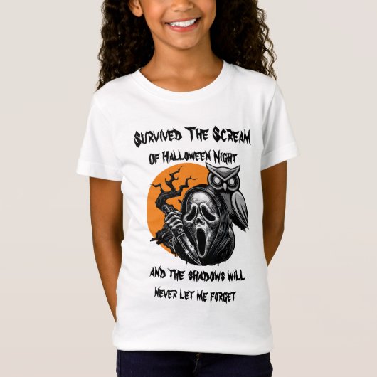 Overleefde de schreeuw van Halloween T-shirt (Voorkant)