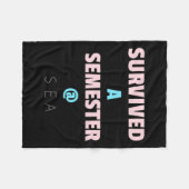 Overleefde Een Semester @ Zee Geweldig Cadeau Voor Fleece Deken (Voorkant (Horizontaal))