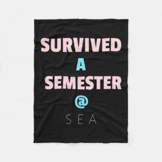 Overleefde Een Semester @ Zee Geweldig Cadeau Voor Fleece Deken