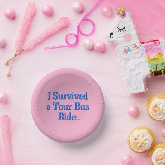 Overleefde een Tour Bus Ride roze papieren kommen (Feest)