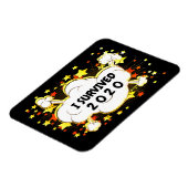  overleefde ik 20xx explosie kleurrijk magneet (Linkerzijde)